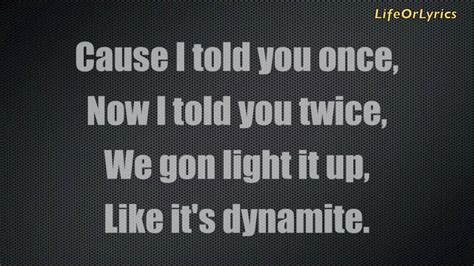 Dynamite by Taio Cruz [w/lyrics] - YouTube