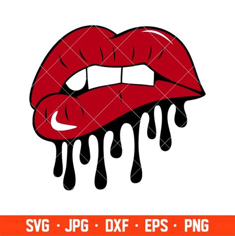 Dripping Lips Svg, Valentine’s Day Svg, Valentine Svg, Kiss Svg, Cricut ...