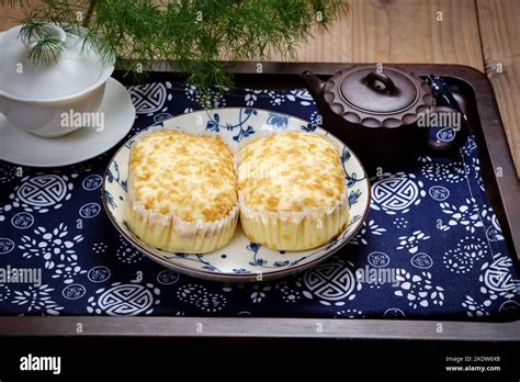 Delicious steamed cake Stock Photo - Alamy