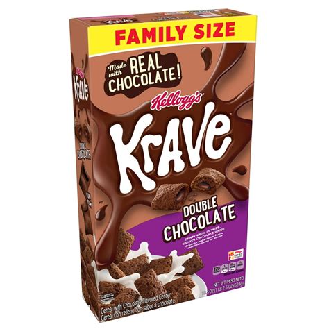 Kellogg's Krave Double Chocolate Breakfast Cereal 18.5 oz. Box ...