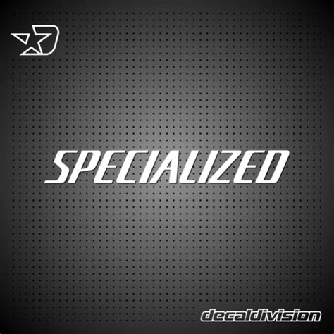 Specialized Lettering Sticker