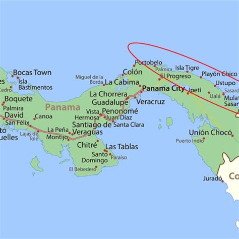 San Blas Islands Panama Map