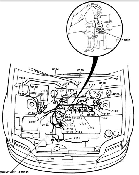 Honda engine wiring harness diagram