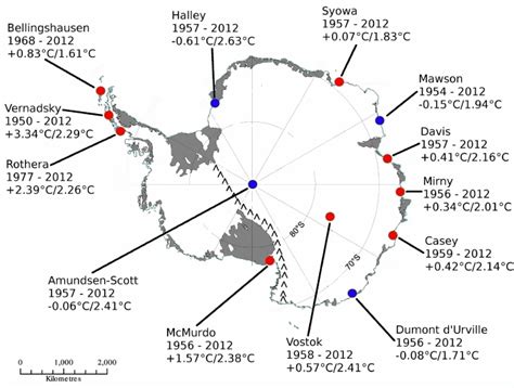 Map Of Antarctic Stations - Map Of New Hampshire