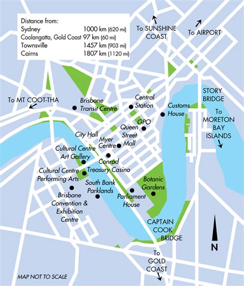 Brisbane City Map - Brisbane Australia