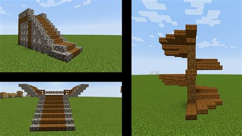 Minecraft Staircase Designs 2- Easy Minecraft Tutorial - YouTube