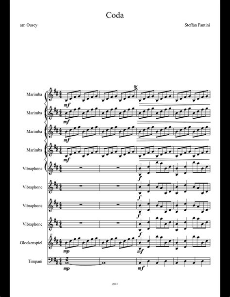 Coda sheet music download free in PDF or MIDI