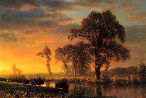 Western Kansas 1875 Painting | Albert Bierstadt Oil Paintings