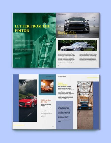 Car Styling Magazine Template - InDesign, Word, PDF | Template.net