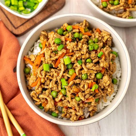 Ground Chicken Rice Bowls - Bites of Wellness