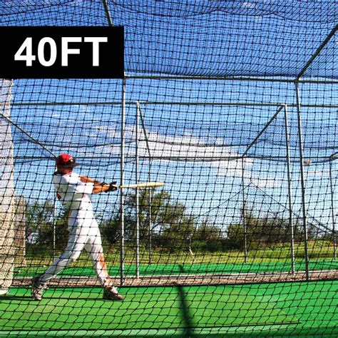 40ft Baseball Batting Cage Nets [2 Piece] | Net World Baseball