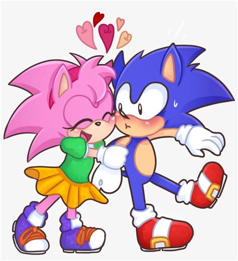 Classic Amy Rose And Classic Sonic Www Pixshark Com - Free Transparent ...