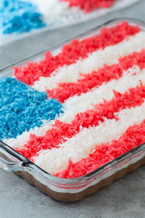 American Flag Coconut Cake | The First Year