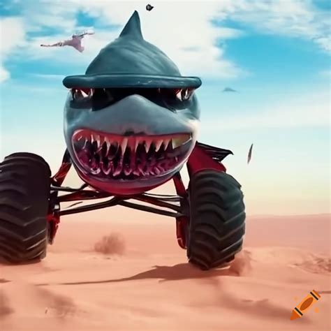 Shark monster truck