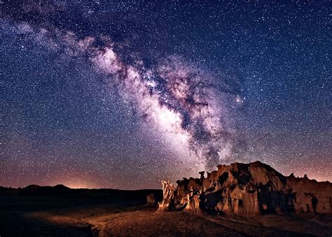 "Bisti Badlands Night Sky" by OLena Art ️ | Redbubble