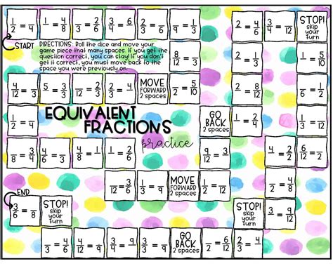 Printable Fraction Games - Printable Word Searches