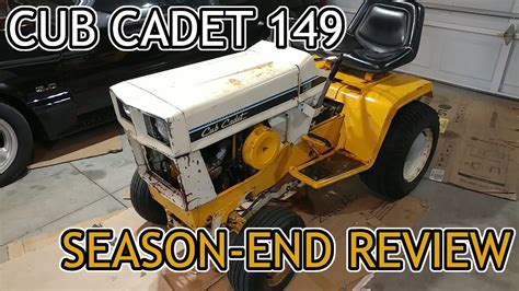 Cub Cadet 149 Season End Review 2022! - YouTube