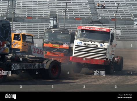 Big Rig Truck Racing Stock Photo - Alamy