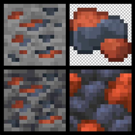 Realistic Iron Ore & Raw Iron Minecraft Texture Pack