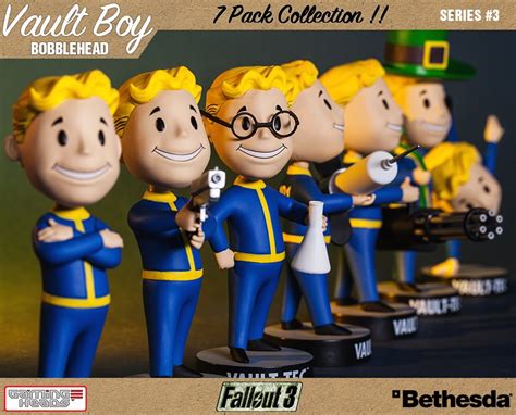 Fallout® 3: Vault Boy 101 Bobbleheads - Series Three 7 Pack | Gaming Heads