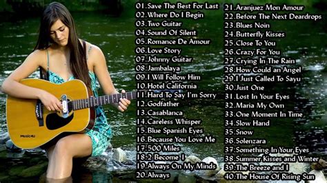 Beautiful Spanish Guitar Music - Top 50 Guitar Love Songs Instrumental ...