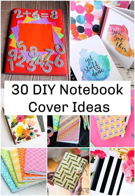 30 DIY Notebook Cover Ideas | DIY Notebooks - DIY Crafts