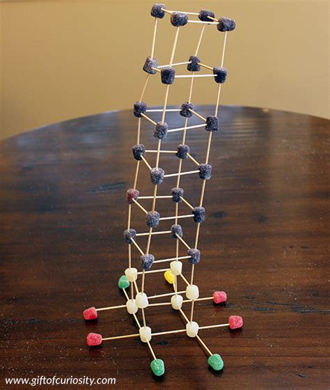 Marshmallow Tower Challenge With Toothpicks