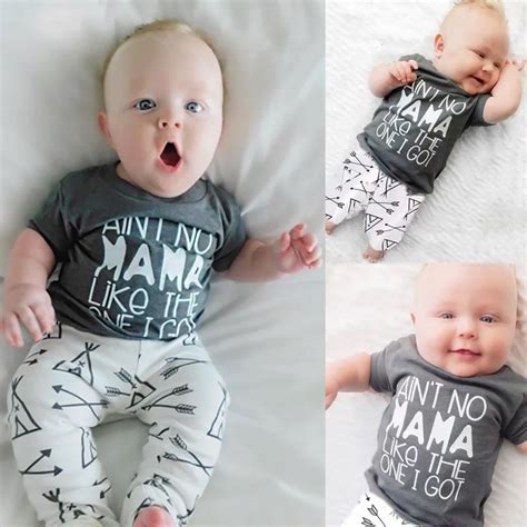 New 2018 Summer Baby Boy Clothing Sets Baby Boy Clothes Cotton Gray ...