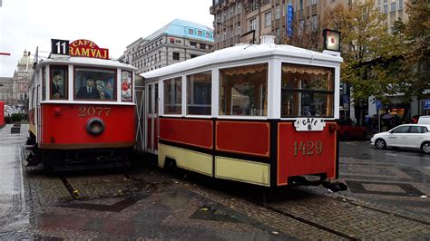 Trams in Prague nowdays in service as Cafe tramvaj 11 : r/Interurbans