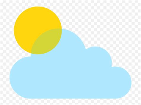 Sun Behind Small Cloud Emoji Clipart - Dot,Mozilla Emoji - free ...