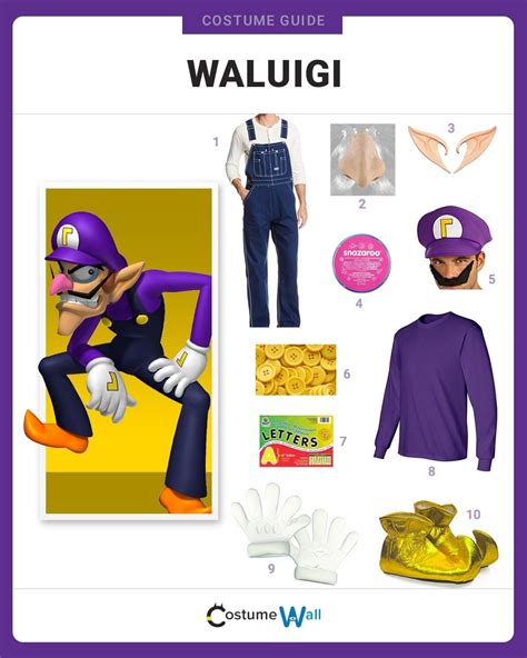 Mario Luigi Wario Waluigi Costumes