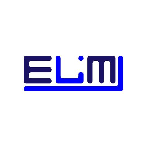 ELM letter logo creative design with vector graphic, ELM simple and ...