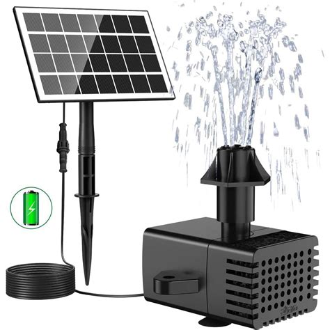 Cubilan DIY Solar Water Pump with Sucker and Stake, Solar Fountain Pump ...