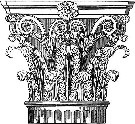 Ornate Corinthian Column Image! - The Graphics Fairy