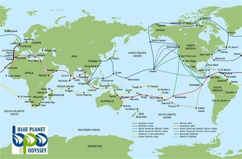 Routes & Schedule - Blue Planet Odyssey - Cornell Sailing | Sailing ...