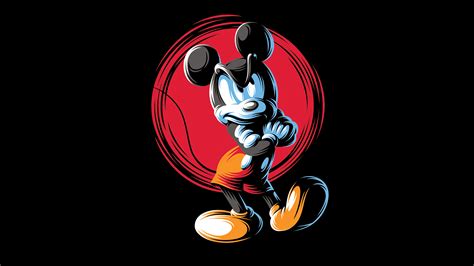 Mickey Mouse Minimal Art 4k Wallpaper,HD Cartoons Wallpapers,4k ...