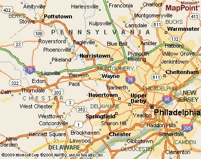 Wayne, Pennsylvania Area Map & More