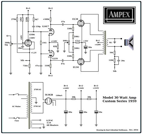 Audio Amplifier Schematic Diagram