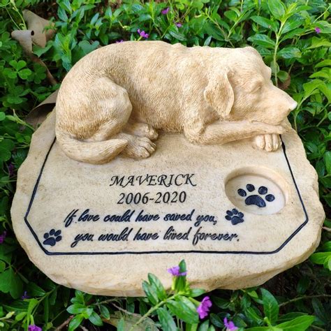 Amazon.com : somiss Dog Memorial Stones Garden Stones,Personalized Dog ...