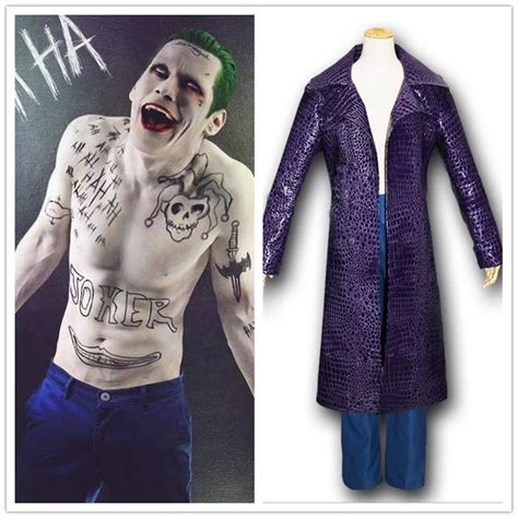 Free Shipping Movie Suicide Squad Jared Leto Joker Cosplay Carnival ...