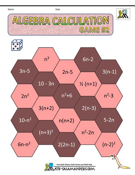 Algebra Math Games