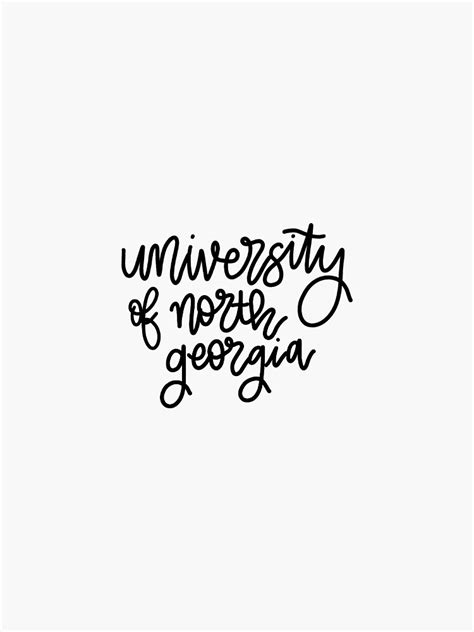 "University of North Georgia" Sticker for Sale by faithypotamus | Redbubble