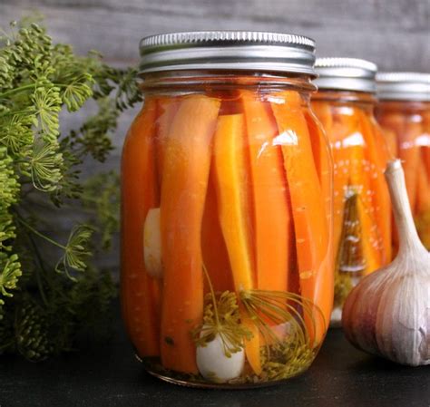 Pickled Carrots with Dill and Garlic - Dish 'n' the Kitchen