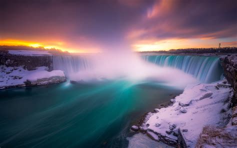 Download Winter Nature Niagara Falls 4k Ultra HD Wallpaper