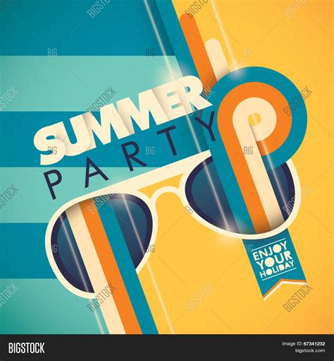 Colorful Summer Party Vector & Photo (Free Trial) | Bigstock