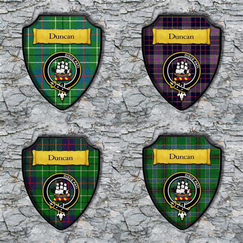 Duncan Scottish Crest - Duncan Scottish Clan Tartan Crest Novelty ...