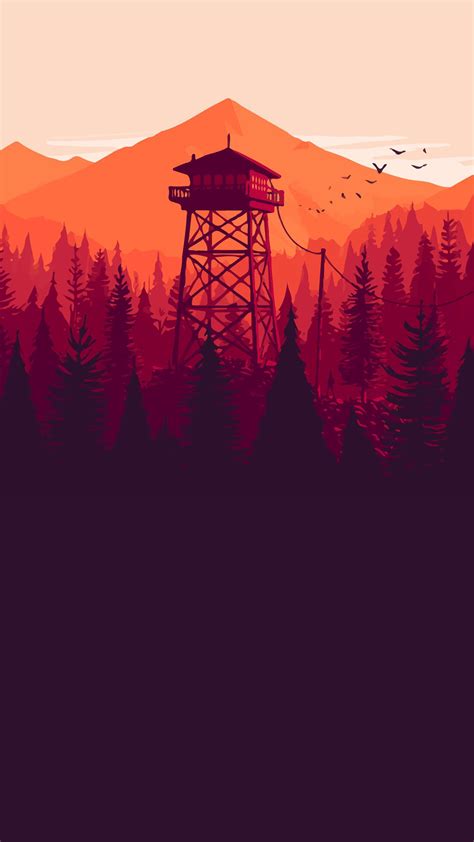 Firewatch Wallpaper 4K Phone