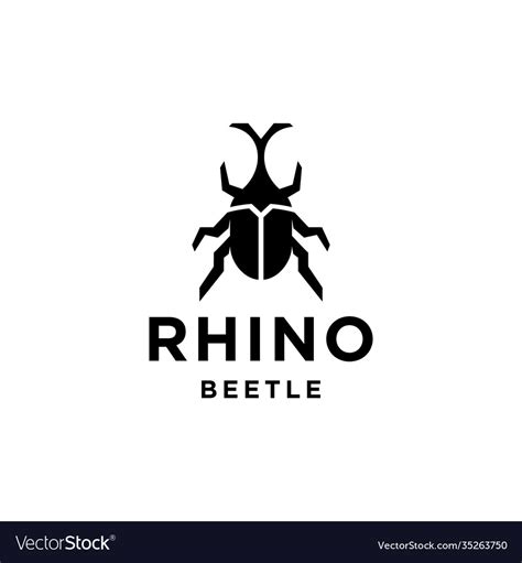 Beetle logo icon design Royalty Free Vector Image