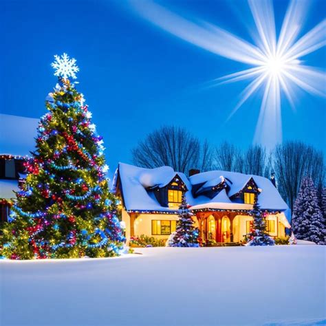 Premium AI Image | christmas Vacation Escape with Snowy Landscapes ...