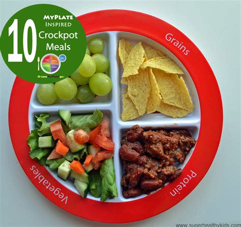 10 #Myplate inspired #crockpot meals! My kids loved every single one of ...